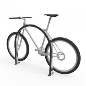 SG-2 Premium Bike Rail with 'Scratch Guard' Bumper and Base Plate for Surface Mount Fix