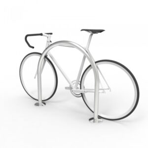 CBR2B Bike Parking Rail with Base Plate Surface Mount Fix