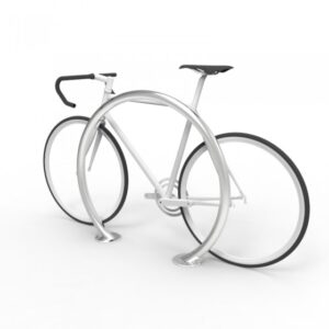 CBR4B Bike Parking Rail with Base Plate Surface Mount Fix