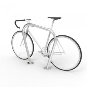CBR6B Bike Parking Rail with Base Plate Surface Mounted Fix