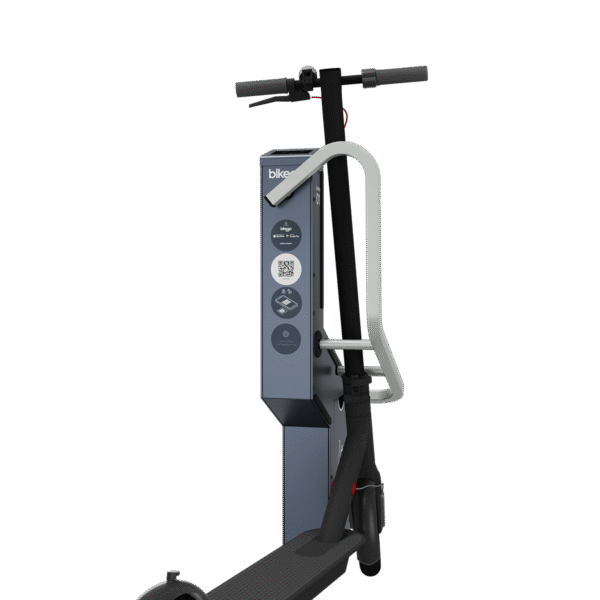 Dock Based E-Scooter Parking and Charging Station